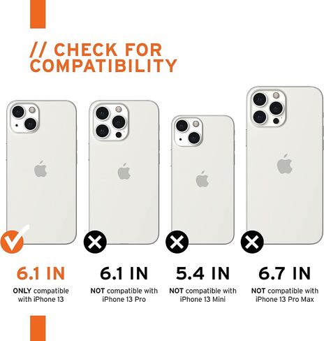 URBAN ARMOR GEAR UAG مصمم لهاتف iPhone 13، غطاء Kevlar أسود قابل للطي مع فتحات للبطاقات وحامل عرض، غطاء واقٍ متين خفيف الوزن من Metropolis، [شاشة 6.1 بوصة] in Kuwait
