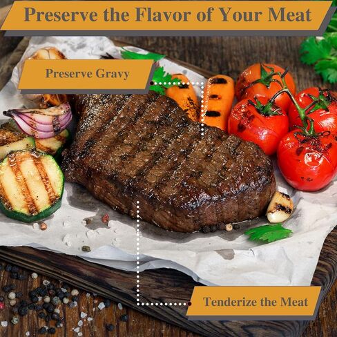 NACHLYNN 70 Pieces Brown Butcher Paper 12 x 12 inch Precut No Wax Butcher Paper Square Meat Sheet Paper Butcher Paper Disposable Butcher Paper Sheets for Wrapping Meat Sublimation Heat Press in Kuwait