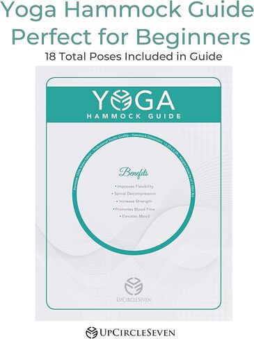 UpCircleSeven Aerial Yoga Hammock - Aerial Silk Swing Kit - Ceiling Mount Accessories & eBook - Sensory Swing - Antigravity Ceiling Hanging Yoga Sling - Inversion Hammock for Beginners & Advanced in Kuwait