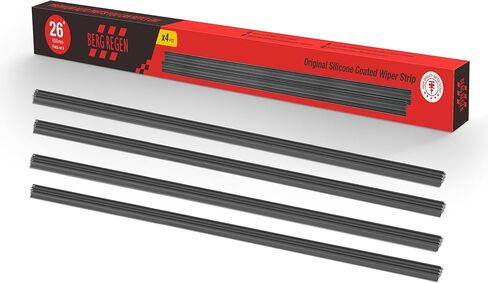 26 بوصة 4 قطع استبدال شفرات ممسحة الزجاج الأمامي لهوندا تويوتا سوبارو نيسان لكزس تيسلا لشرائط النوافذ بدون إطار ممسحة الزجاج الأمامي شرائط مطاطية لشاحنة الدفع الرباعي فان سيليكون in Kuwait