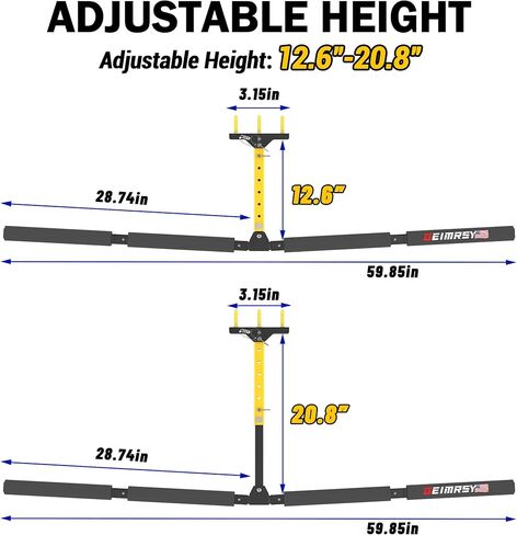 رف تخزين سقف كاياك قابل للتعديل من GanFindX | شديدة التحمل 200 رطل | نظام رف السقف سلم، شماعة جبل المرآب للسلم، لوحة مجداف، SUP، لوح التزلج على الجليد 2 حزمة in Kuwait