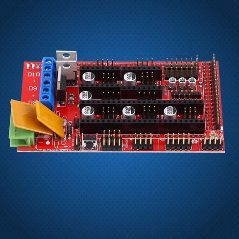 مجموعة الطابعة ثلاثية الأبعاد، وحدة تحكم RAMPS 1.4 للطابعة ثلاثية الأبعاد + MEGA 2560 R3 + A4988 مع مجموعة وصلات كابل USB المبردة، حزمة صغيرة، تكلفة منخفضة in Saudi Arabia