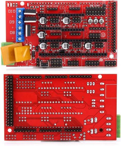 مجموعة الطابعة ثلاثية الأبعاد، وحدة تحكم RAMPS 1.4 للطابعة ثلاثية الأبعاد + MEGA 2560 R3 + A4988 مع مجموعة وصلات كابل USB المبردة، حزمة صغيرة، تكلفة منخفضة in Saudi Arabia