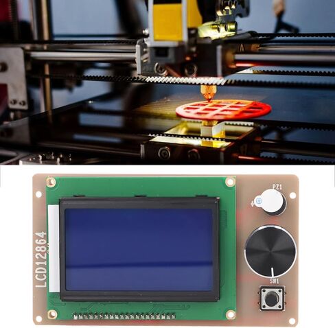 مجموعة أدوات التحكم في الطابعة ثلاثية الأبعاد 12864 شاشة LCD RAMPS1.4 لوحة عرض ذكية للرسومات شاشة بديلة للطابعات ثلاثية الأبعاد مع جهاز تشفير لتعديل المعلمة، واختيار الملف للطباعة in Saudi Arabia