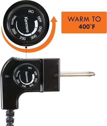 Kenmore Non-Stick Electric Griddle with Removable Drip Tray, Black, 10" x 18" Cooking Surface, Compact Countertop Cooking, Grill, Saute, Fry in Kuwait