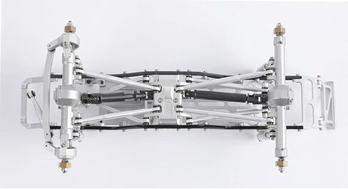Aluminum Alloy Suspension Rod Links Set for Axial SCX24 C10 1/24 RC Crawler Car Upgrade Parts (Black) in Saudi Arabia