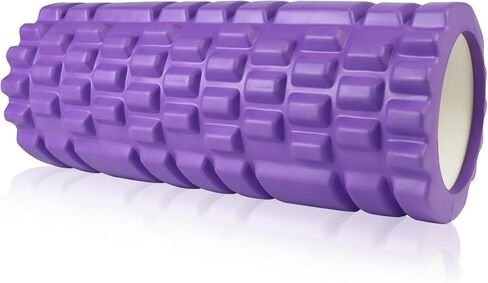 Foam Roller High Density Exercise Roller for Deep Tissue Muscle Massage, Patented Muscle Massage and Myofascial Trigger Point Release, Muscle Roller for Fitness, Yoga and Pilates - Orange in Kuwait