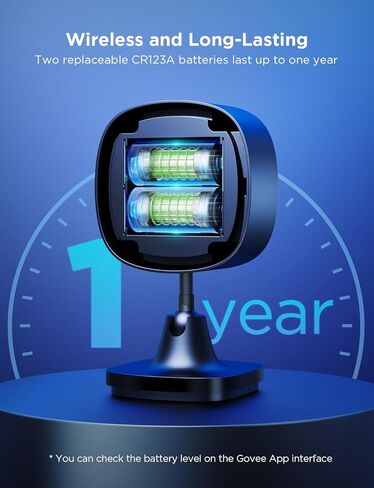 مستشعر حركة Govee خارجي، مستشعر حركة لأضواء Govee WiFi، يدعم تأثيرات الإضاءة DIY، التحكم بالبلوتوث عبر التطبيق، يعمل بالبطارية، تركيب لاسلكي، مؤقت، وحساسية قابلة للتعديل in Kuwait