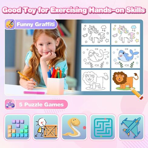 Kids Camera Instant Print, Christmas Birthday Gifts for Girls Boys, Instant Print Camera for Kids with with Dual Camera, Toddler Camera Toy for 4 5 6 7 8 9 10 Year Old Kids with 32GB SD Card in Saudi Arabia