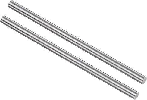 uxcell 2pcs Round Steel Metal Rods, 7.5mm x 100mm High Speed Steel (HSS) Lathe Bar Stock Tool, for Shaft Gear Drill Lathes Boring Machine Turning Miniature DIY Craft, 2pcs in Saudi Arabia