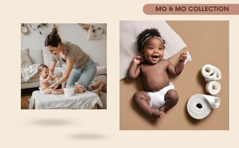 Mo & Mo Collection Diaper Pail Refill Bags - Fits Diaper Genie Systems, 4-Pack, Holds Up to 1120 Diapers, Maximum Odor Control in Saudi Arabia