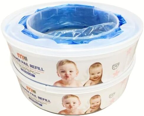 Mo & Mo Collection Diaper Pail Refill Bags - Fits Diaper Genie Systems, 4-Pack, Holds Up to 1120 Diapers, Maximum Odor Control in Saudi Arabia