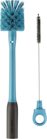 Owala 2-in-1 Water Bottle Brush Cleaner and Water Bottle Straw Cleaner Brush, Water Bottle Brush with Removable Head and Twist n’ Hide Straw Brush, Smokey Blue in Kuwait