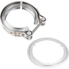 Exhaust Pipe Gasket & 75mm V Band Clamp Set 1K0253115T Stainless Steel Compatible with Audi A1 A3, 7H0253115B in Saudi Arabia