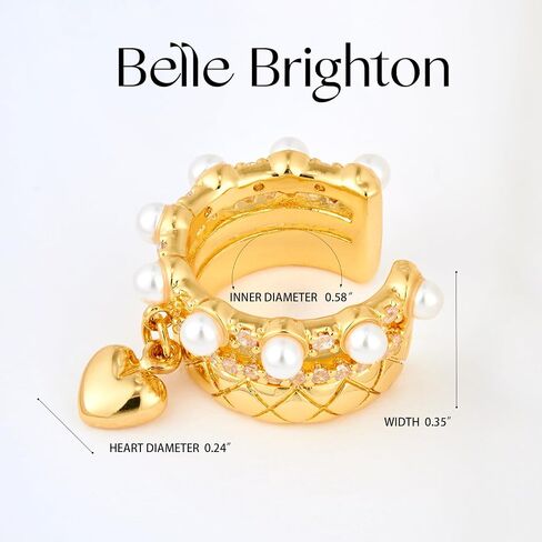 18k Gold Plated Pearl Ear Cuff in Saudi Arabia