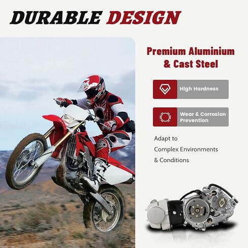 125cc 4 Stroke Engine Motor, Single Cylinder Air Cooling 4-Speed Motorcycle Engine, Kick Start Motor with CDI Ignition System and Manual Clutch for HONDA CRF50 CRF70 XR50 XR70 Z50 in Saudi Arabia