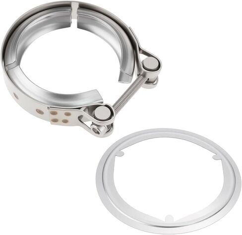 Exhaust Pipe Gasket & 75mm V Band Clamp Set 1K0253115T Stainless Steel Compatible with Audi A1 A3, 7H0253115B in Saudi Arabia