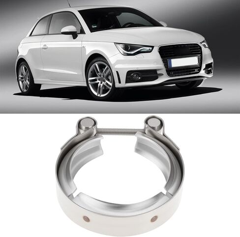 Exhaust Pipe Gasket & 75mm V Band Clamp Set 1K0253115T Stainless Steel Compatible with Audi A1 A3, 7H0253115B in Saudi Arabia