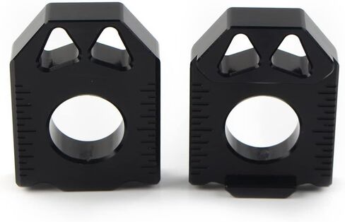 Lirun 2PCS CNC Motorcycle Rear Axle Blocks Chain Adjuster for Suzuki DRZ400SM 2004 2005 2006 2007 2008 2009 2010-2015, Black in Saudi Arabia