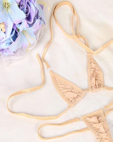 Micro Bikini Extreme Slutty Sheer Transparent Thong Bikini Set for Women Sexy Mini String Tiny Bathing Suit Swimsuits in Saudi Arabia
