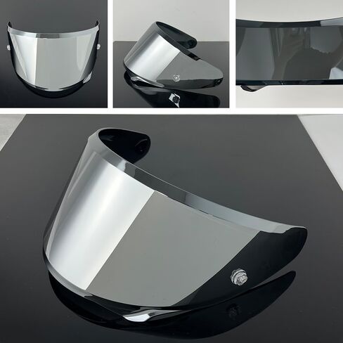 HJ-42 Helmet Visor Replacement,UV Protective Scratch-Resistant Helmet Face Shield Windproof Visor Compatible with HJC RPHA 12,RPHA 12N,RPHA 12 Carbon (Silver-Day Use Only) in Saudi Arabia