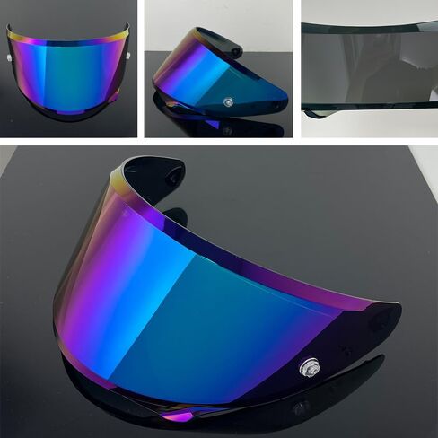 HJ-42 Helmet Visor Replacement,UV Protective Scratch-Resistant Helmet Face Shield Windproof Visor Compatible with HJC RPHA 12,RPHA 12N,RPHA 12 Carbon (Silver-Day Use Only) in Saudi Arabia