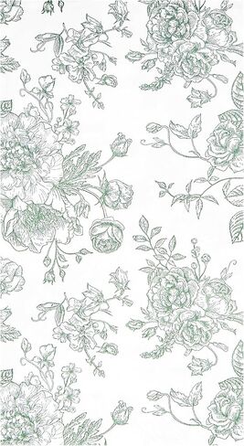 100 Floral Guest Napkins Pink and White Toile Disposable Paper Napkins Decorative Flower Bathroom Hand Towels for Bridal Baby Shower Tea Party Birthday Party Supplies in Saudi Arabia