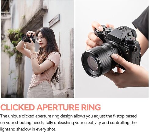 TTArtisan 56 مللي متر F1.8 X-Mount APS-C عدسة رئيسية للتركيز التلقائي لكاميرات Fujifilm Fuji X-Mount X-A1 X-A10 X-A3 X-A5 X-A7 X-M1 X-H1 X-H2 X-H2S X- T1 X-T10 X-T100 X-T2 X-T20 X-T200 X-T3 X-T30 X-T30II X-T4 X-T5 in Saudi Arabia