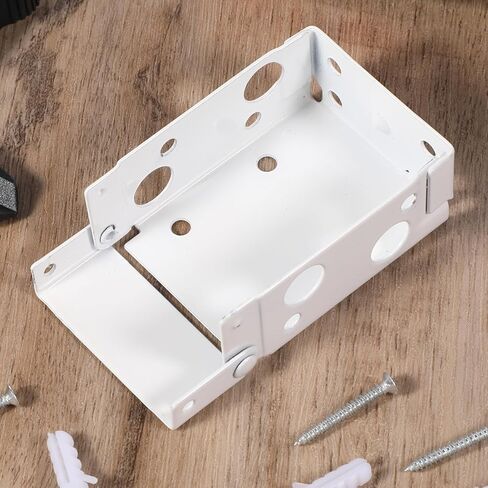 2Pcs Box Mounting Bracket Mini Blind Brackets for 1-1/2" Blinds Window Blinds Headrail Holder Bracket (White) in Kuwait