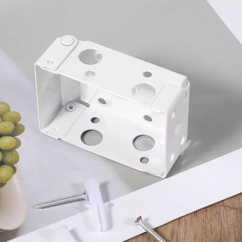 2Pcs Box Mounting Bracket Mini Blind Brackets for 1-1/2" Blinds Window Blinds Headrail Holder Bracket (White) in Kuwait
