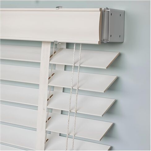 2Pcs Box Mounting Bracket Mini Blind Brackets for 1-1/2" Blinds Window Blinds Headrail Holder Bracket (White) in Kuwait