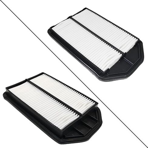 Engine & Cabin Air Filter With 5 Pack Air Cleaner Box Intake Clips Fit for 2007-2009 Honda CR-V L4 2.4L, Replace 17220-RZA-000 80292-SDA-A01 17220RZA000 80292SDAA01 in Saudi Arabia