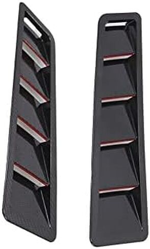 Self-Adhesive, 2 PCS Black Car Air Flow Intake Cover Hoods Vents Bonnet Cover, Compatible with Most Vehicles in Saudi Arabia
