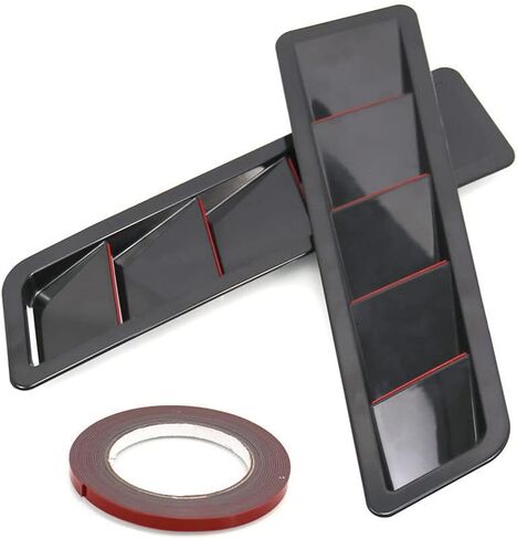 Self-Adhesive, 2 PCS Black Car Air Flow Intake Cover Hoods Vents Bonnet Cover, Compatible with Most Vehicles in Saudi Arabia