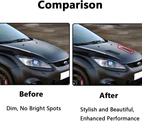 Self-Adhesive, 2 PCS Black Car Air Flow Intake Cover Hoods Vents Bonnet Cover, Compatible with Most Vehicles in Saudi Arabia