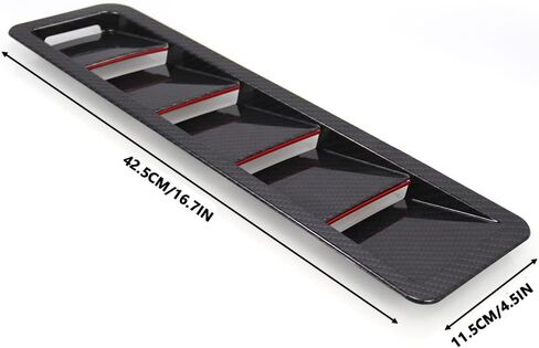 Self-Adhesive, 2 PCS Black Car Air Flow Intake Cover Hoods Vents Bonnet Cover, Compatible with Most Vehicles in Saudi Arabia