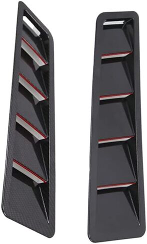 Self-Adhesive, 2 PCS Black Car Air Flow Intake Cover Hoods Vents Bonnet Cover, Compatible with Most Vehicles in Saudi Arabia