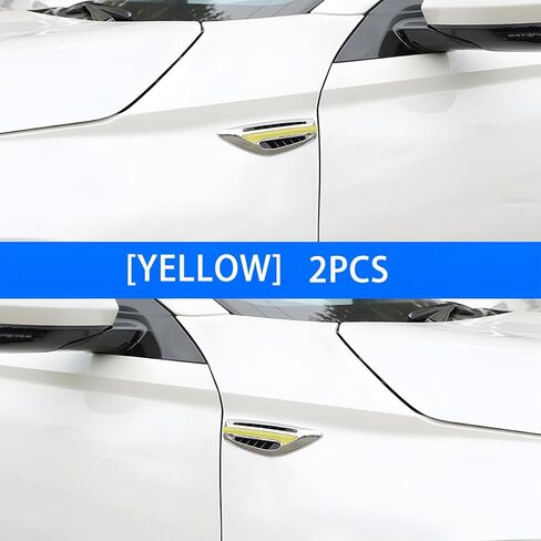 Car Hood Vent Trim, 2PCS Vehicle Air Flow Intake Hood Scoop Spolier Hole Vent Stickers, Automotive Exterior Decorative Trim Cover Accessories, Universal for SUV RV Truck (Blue) in Kuwait