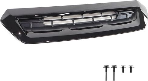 Gloss Hood Air Vent Compatible with 2017-2019 GMC Sierra 2500 HD/3500 HD (6.0L/6.6L) – Direct OEM#84240941-Black in Saudi Arabia
