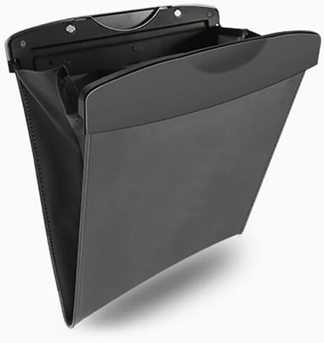 Car Leather Trash Can Auto Back Seat Trash Bag Trash Basket Storage Bag Portable Office Household Trash Bag Car Interior Accessories in Saudi Arabia