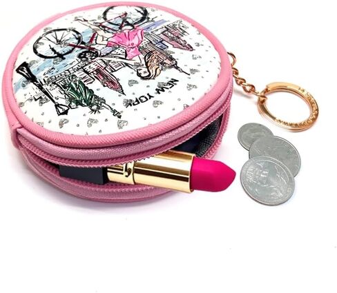 Girls & Women Fashion Cute Classic Elegant New York Souvenir Key Change Holder Pouch Coin Purse (JP330109C) in Saudi Arabia