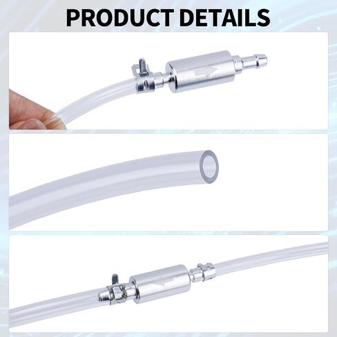 BOXOB 2 Sets Brake Bleed Bleeder Hose, Bleeding Tool Kit One Way Check Valve Tube with Rubber Cap & Clamp Brakes Bleeder Tubing for Car Motorcycle Clutch Modification Maintenance Travel Refueling in Saudi Arabia