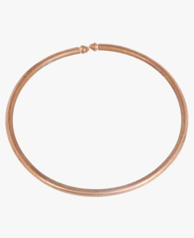 Pure Copper Adjustable Anklet Kada Set! Traditional Tube Design Leg Kada for Men and Women | Elegant Ethnic Copper Ankle Jewelry for Daily Wear Healing & Style (1 Pair) in Saudi Arabia