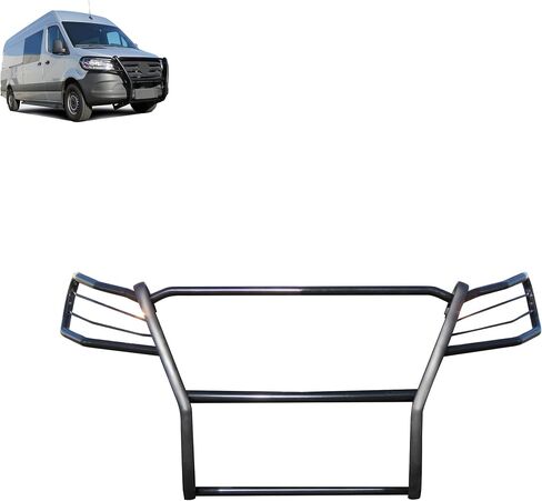 وحدة حماية من الصدمات لفرشاة شبكة الحصان الأسود باللون الأسود متوافقة مع 19-25-Benz Sprinter 1500/2500/3500/3500XD/4500|19-25 Freightliner Sprinter 1500/2500/3500/3500XD/4500-17D503MA in Kuwait