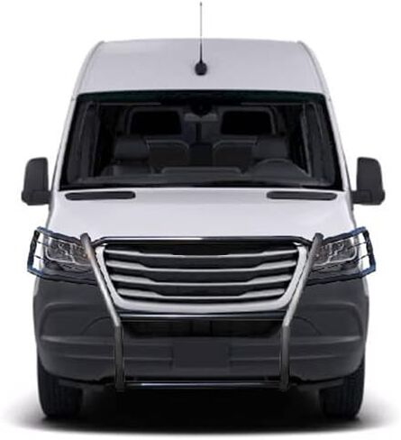 وحدة حماية من الصدمات لفرشاة شبكة الحصان الأسود باللون الأسود متوافقة مع 19-25-Benz Sprinter 1500/2500/3500/3500XD/4500|19-25 Freightliner Sprinter 1500/2500/3500/3500XD/4500-17D503MA in Kuwait