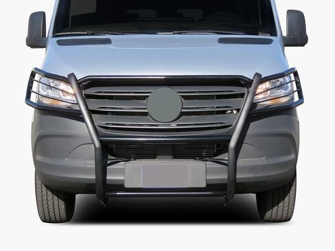 وحدة حماية من الصدمات لفرشاة شبكة الحصان الأسود باللون الأسود متوافقة مع 19-25-Benz Sprinter 1500/2500/3500/3500XD/4500|19-25 Freightliner Sprinter 1500/2500/3500/3500XD/4500-17D503MA in Kuwait