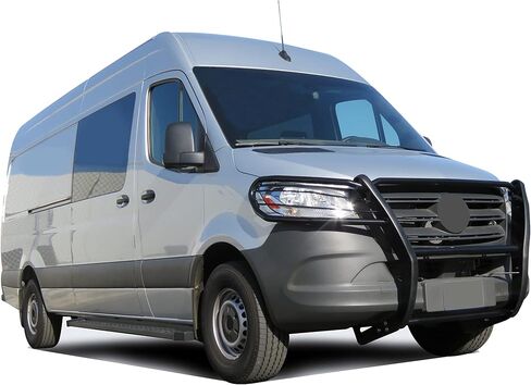 وحدة حماية من الصدمات لفرشاة شبكة الحصان الأسود باللون الأسود متوافقة مع 19-25-Benz Sprinter 1500/2500/3500/3500XD/4500|19-25 Freightliner Sprinter 1500/2500/3500/3500XD/4500-17D503MA in Kuwait