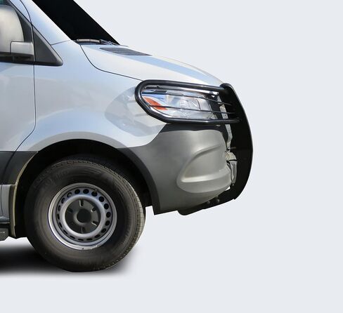 وحدة حماية من الصدمات لفرشاة شبكة الحصان الأسود باللون الأسود متوافقة مع 19-25-Benz Sprinter 1500/2500/3500/3500XD/4500|19-25 Freightliner Sprinter 1500/2500/3500/3500XD/4500-17D503MA in Kuwait