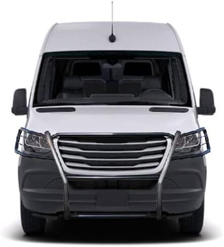 وحدة حماية من الصدمات لفرشاة شبكة الحصان الأسود باللون الأسود متوافقة مع 19-25-Benz Sprinter 1500/2500/3500/3500XD/4500|19-25 Freightliner Sprinter 1500/2500/3500/3500XD/4500-17D503MA in Kuwait
