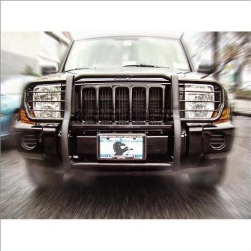 Black Horse Grille brush Bumper Guard Modular Black Compatible with 2006-2010 Jeep Commander-17A081000MA in Saudi Arabia